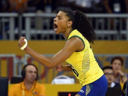 Fernanda Garay foi a maior pontuadora do &uacute;ltimo jogo. 