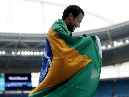 As medalhas brasileiras na Paralimpíada. Daniel Martins, campeão dos 400 m rasos.