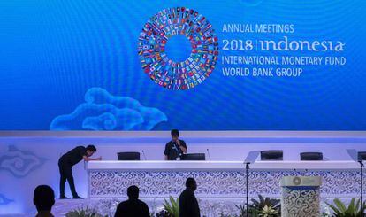Últimos preparativos para a reunião anual do FMI e o Banco Mundial em Bali.