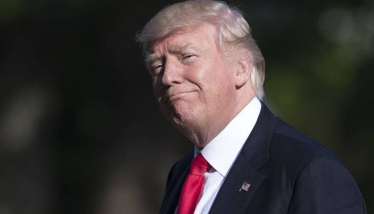 Donald Trump na Casa Branca na última sexta-feira