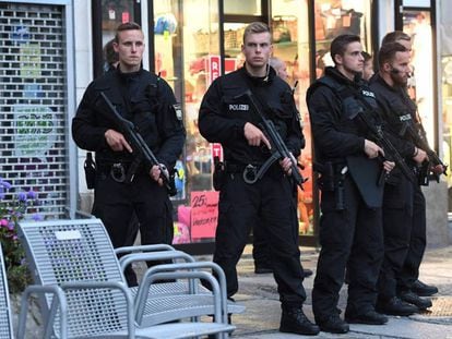 Operação policial nas ruas de Munique.