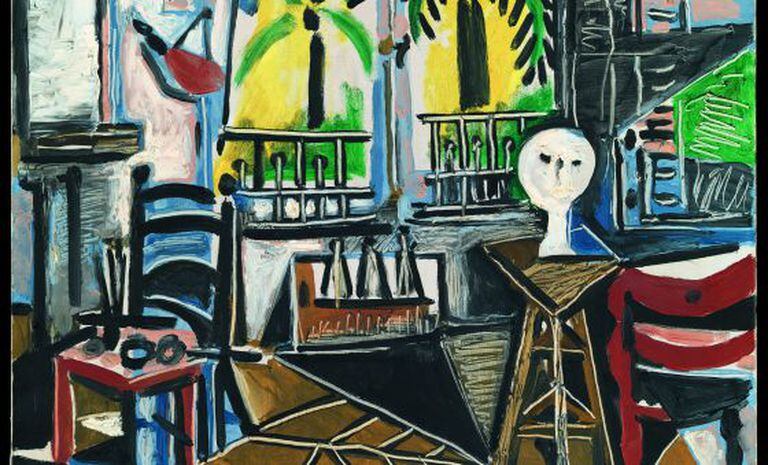 'A oficina', 1955. Óleo sobre tela, 80,9 x 64,9 cm Tate: Apresentado/Apresento por Gustav e Elly Kahnweiler em 1974, acrescentado/acrescento à coleção em 1994.
