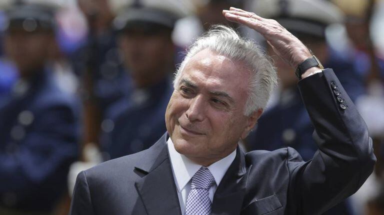 Temer durante evento no Ministério da Defesa.