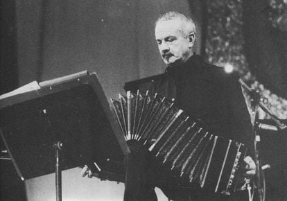 Astor Piazzolla no México, em 1983.