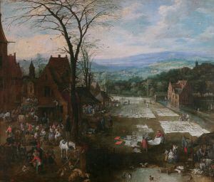 'Mercadero e lavadero', de Brueghel.