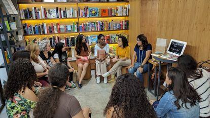 Encontro de leitoras que assinam a TAG Inéditos, em 29 de junho, na Livraria do Comendador, em São Paulo.