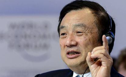 Ren Zhengfei, no Fórum de Davos de 2015