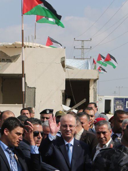 Rami Hamdallah, em Gaza.