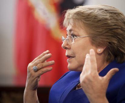 Michelle Bachelet, em entrevista ao EL PAÍS.