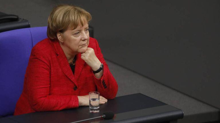 Angela Merkel no Bundestag
