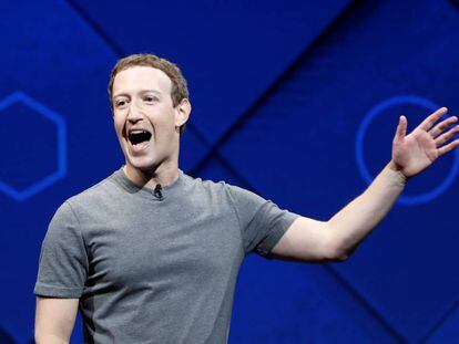 O fundador e CEO do Facebook, Mark Zuckerberg, durante sua participação na conferência de desenvolvedores de San José, Califórnia (EUA).
