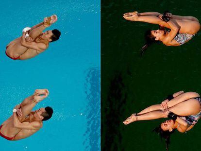 Piscina fica verde na Rio 2016 e ninguém sabe o motivo