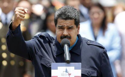 Nicolás Maduro na sua chegada à Cúpula do Panamá.