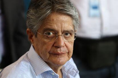 O presidente do Equador, Guillermo Lasso, em Guayaquil, no dia 9 de julho de 2021.
