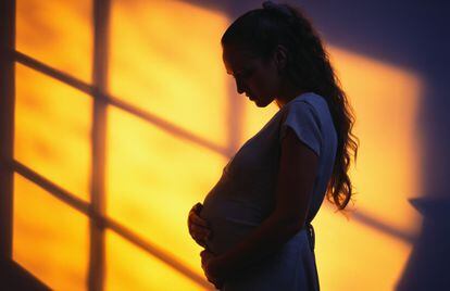 Uma jovem grávida, em uma imagem de arquivo.