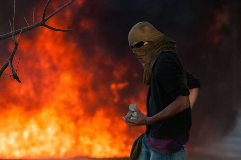 Manifestante em Brasília.