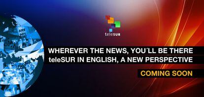 Página web da Telesur em inglês.