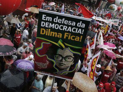 Ato pr&oacute;-Dilma em S&atilde;o Paulo.