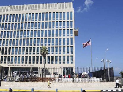 A embaixada dos EUA em Havana, em uma imagem de arquivo.