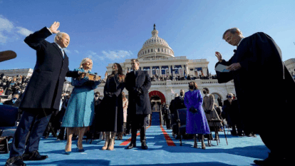 As imagens da posse de Joe Biden e Kamala Harris