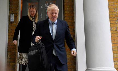 Boris Johnson nesta quarta-feira, em Londres.
