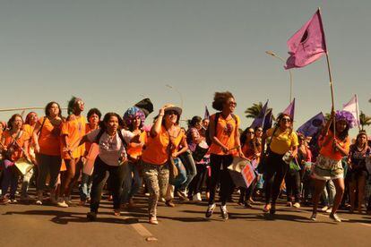 Fuzarca Feminista na Marcha das Margaridas.