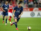 Reims (France), 29/08/2021.- Paris Saint-Germain's Lionel Messi in action during the French Ligue 1 soccer match between Stade Reims and Paris Saint-Germain (PSG) at Stade Auguste-Delaune II in Reims, France, 29 August 2021. (Francia) EFE/EPA/YOAN VALAT