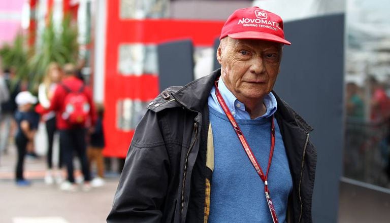 Niki Lauda, durante o Grande Prêmio de Mônaco em 2018.