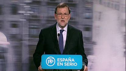 O primeiro-ministro Mariano Rajoy nesta segunda-feira.