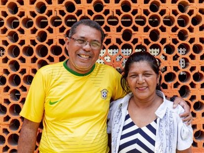 O diácono permanente Afonso Brito, e sua esposa, Socorro Oliveira, em Manaus