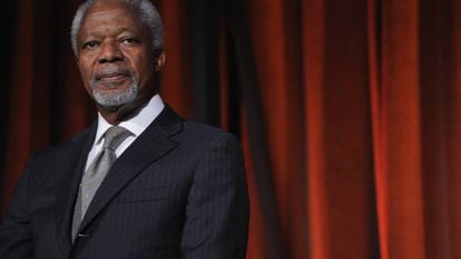 Kofi Annan, em Nova York em 2012.