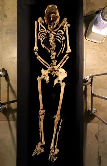 Esqueleto do homem, de entre 25 e 35 anos, crucificado em Cambridgeshire
