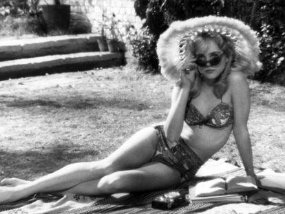 A atriz Sue Lyon, que encarnou a Lolita no filme de Stanley Kubrick de 1962.