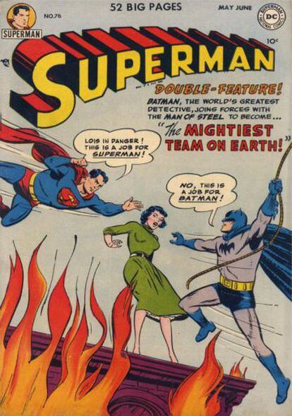 A versão mais clássica de Batman e Superman.
