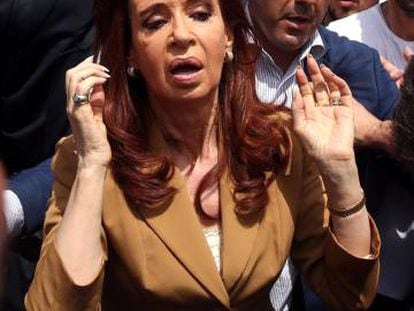 Cristina Kirchner em Buenos Aires no final de outubro.