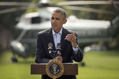 Obama faz discurso na Casa Branca sobre Israel.