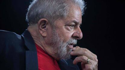 O ex-presidente Lula durante entrevista no Instituto Lula no dia 1º de março