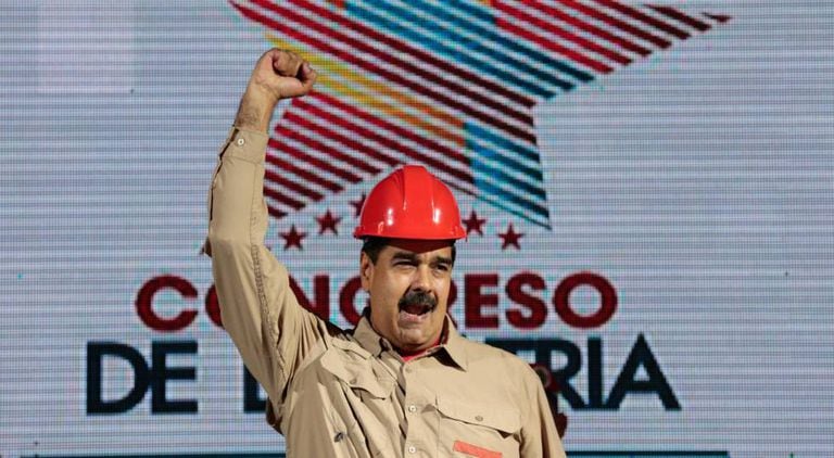 Nicolás Maduro, durante um ato na terça-feira em Caracas.
