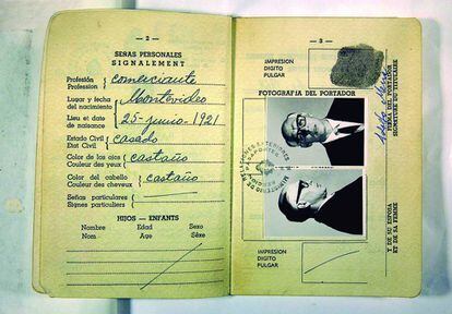 Passaporte falso de Che Guevara com a identidade de Adolfo Mena.