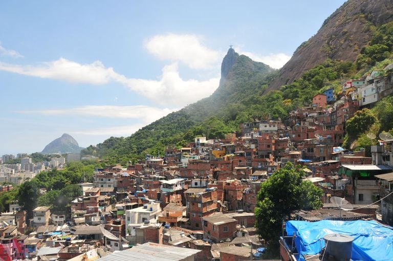 Vista da favela de Santa Marta, no Rio: apesar do imaginário, Rio e São Paulo não entraram no ranking da violência da ONG mexicana.