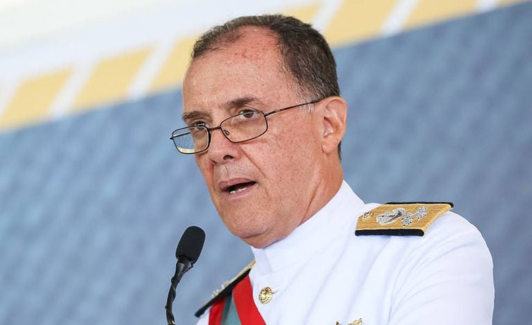O almirante Ilques Barbosa Junior, em janeiro.