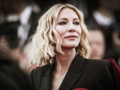 Cate Blanchett na cerimônia de encerramento do Festival de Cannes de 2018.