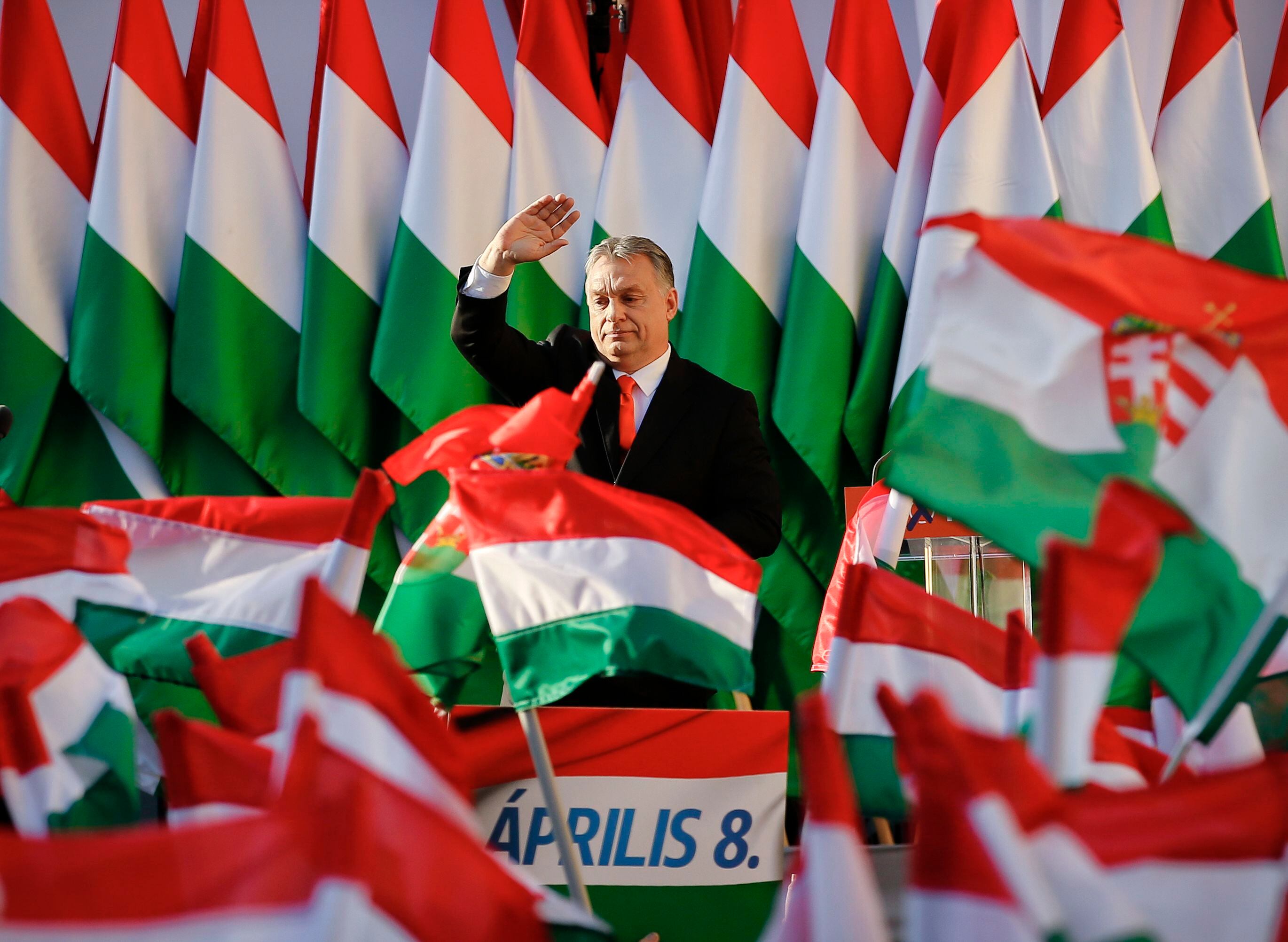 O primeiro-ministro Húngaro Viktor Orbán, em abril de 2018. 
