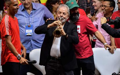 Lula em Congresso do PT.