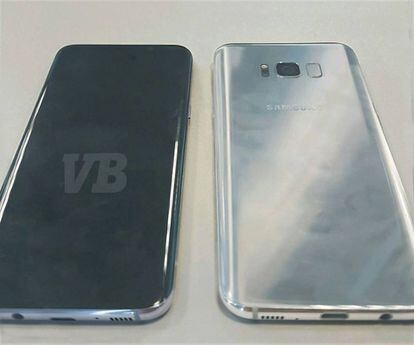 O Samsung Galaxy S8.