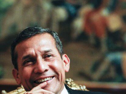 Ollanta Humala, presidente de Peru, no Palácio do Pardo de Madri.