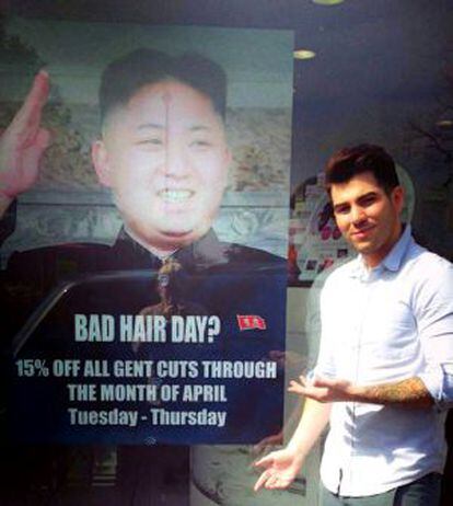 Karim Nabbach, que usou a imagem do líder norte-coreano.