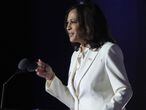 07 November 2020, US, Wilmington: US Vice President-elect Kamala Harris delivers a speech at Chase Center after winning the election to become the first woman to assume the office of vice president in the United States. Photo: Saquan Stimpson/ZUMA Wire/dpa
07/11/2020 ONLY FOR USE IN SPAIN