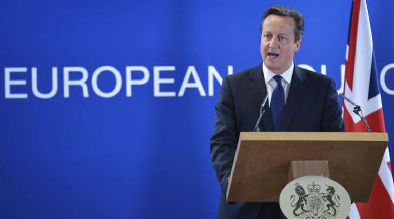 Cameron, em uma entrevista coletiva depois da cúpula da UE.