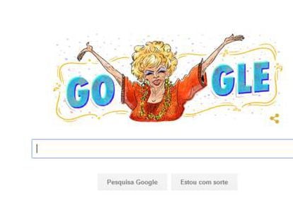 Dercy Gonçalves ganha Doodle do Google.
